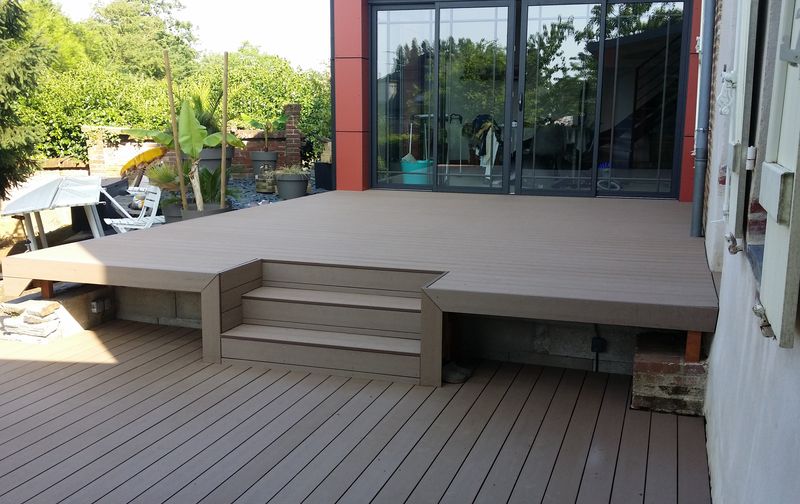 terrasse composite jardin